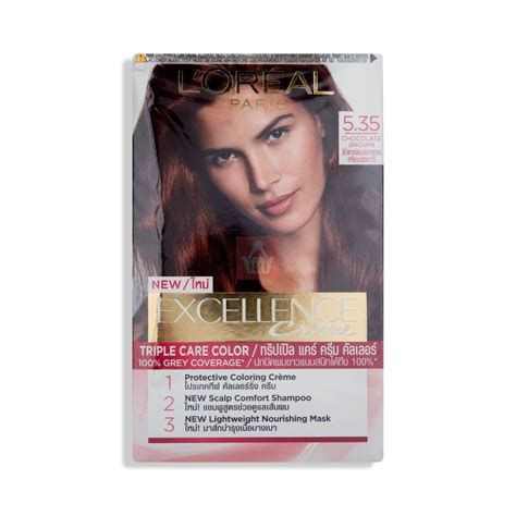 Excellence Crème Hair Color 5.35 Chocolate Brown .